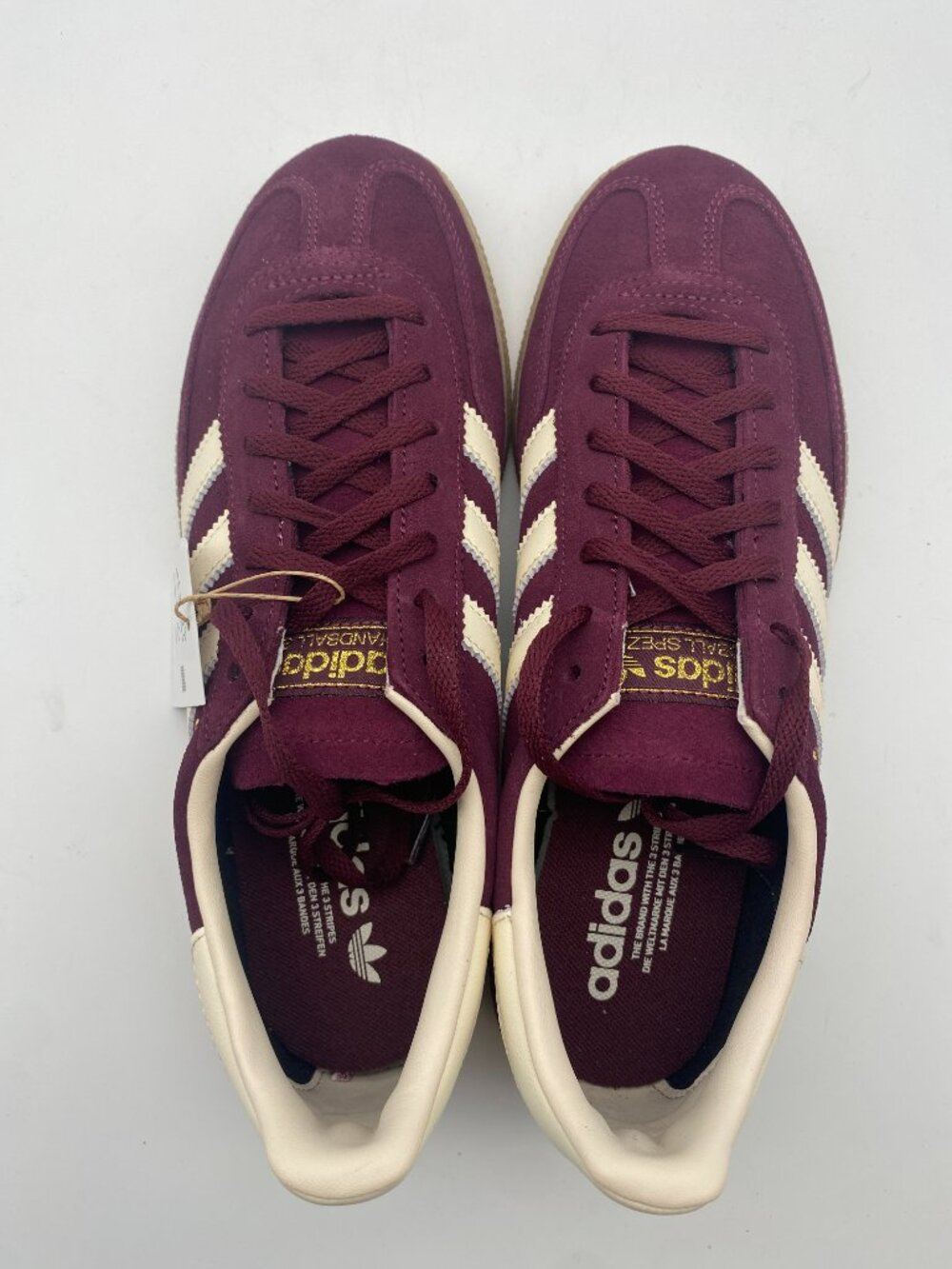 ADIDAS HANDBALL SPEZIAL MAROON CREAM #JP8726 US WOMEN'S SIZE 9 - Picture 2 of 5